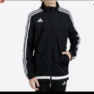 Adidas Climacool Tiro 15 Youth Kids Training Full Zip Black Jacket Size M 11-12Y